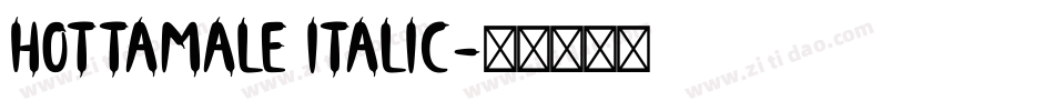 HotTamale Italic字体转换